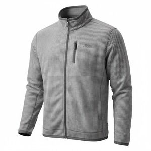 Weird Fish Mens 3XL Steel Grey Macaroni Grid Full Zip‎ Fleece Jacket 19105